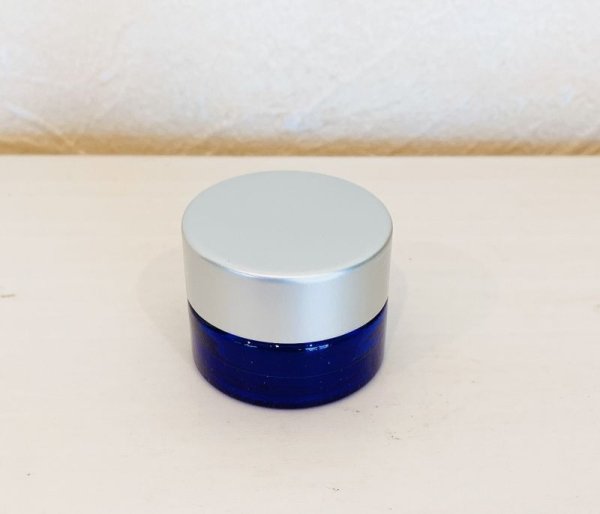 画像3: 青ミニガラスジャー　5ml　（Z） (3)